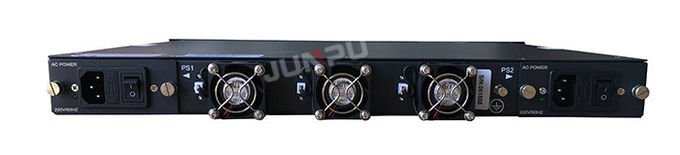 8 Port 1550 Catv Edfa Fiber Optic Amplifier 19dbm 2 Power Supply 1U Rack 2