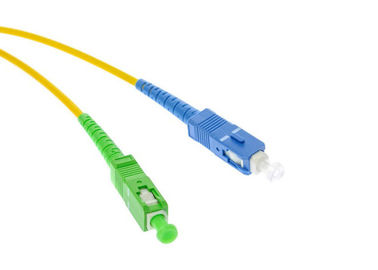 FTTH SC To SC Fiber Optic Patch Cord , Single Mode Optical Patch Cable