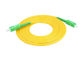 Single Mode Fiber Optic Patch Cord Sc Sc , Fiber Optic Jumper Yellow Color