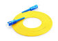 Single Mode Fiber Optic Patch Cord Sc Sc , Fiber Optic Jumper Yellow Color