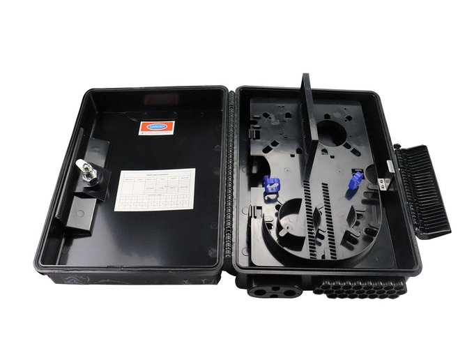 black Fiber Optic Cable Distribution Box equipped SC adapter and pigtails 1