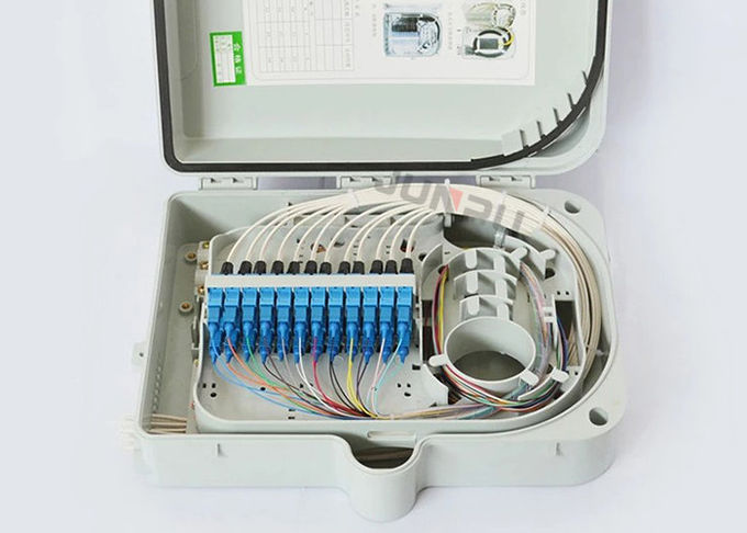 24 Core FTTH Outdoor Fiber Optic Distribution Box with pigtails 0