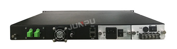 8 Port 1550 Catv Edfa Fiber Optic Amplifier 19dbm 2 Power Supply 1U Rack 5