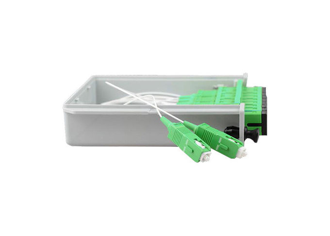 SC APC Splitter For Fiber Optic Cable , pLC fiber optic splitter 1X8 2