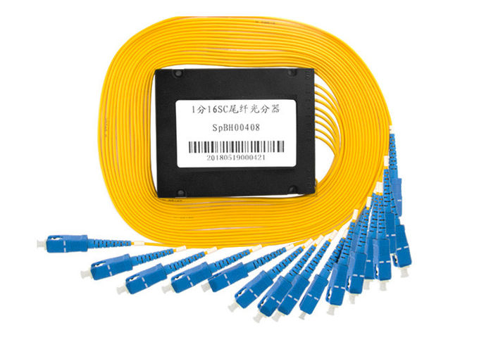 1X16 PLC Fiber Optic Splitter Box In SC UPC Connector For FTTX Systems 2
