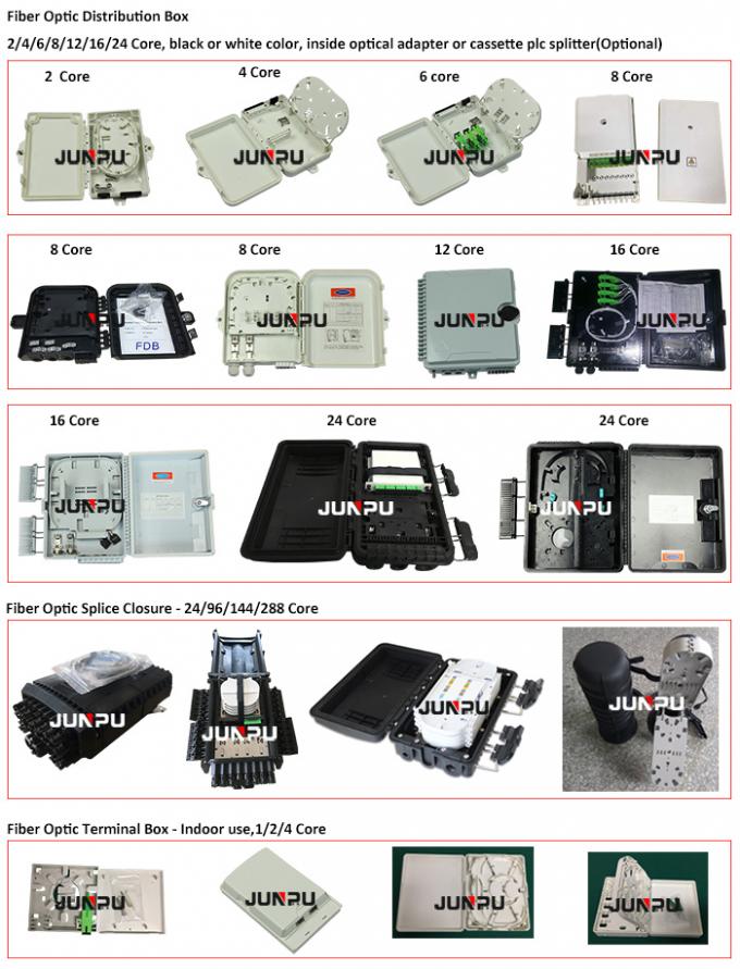 Outdoor/Indoor Waterproof FTTH Box 16 Core Fiber Optic Terminal Distribution Box IP65 6