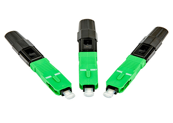 Fiber Optic SC Type Quick Assembly Connector Single Mode