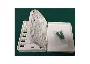 White SC FTTH Fiber Optic Termination Box 4 Core Applied For Indoor Use