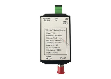 Indoor Mini 1550nm Filter FTTH Optical Receiver Node 12V 82dbuv SC APC