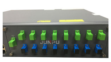 8 Port 21dbm Optical Amplifier FTTH Wdm Combiner With 2 Power Supply