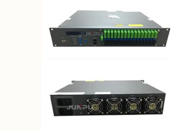 FTTH GPON Pon Catv Edfa Combiner Wdm 16 Port With Per Port 18dbm 2U Rack