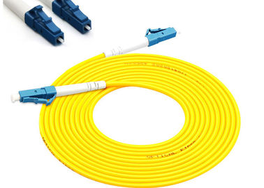 3M Single Mode Fiber Patch Cables LC To LC 3mm Simplex In Yellow Color