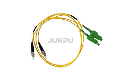 G652D / G657A1 / G657A2 Fiber Optic Patch Cord Cable SC APC To FC PC Duplex
