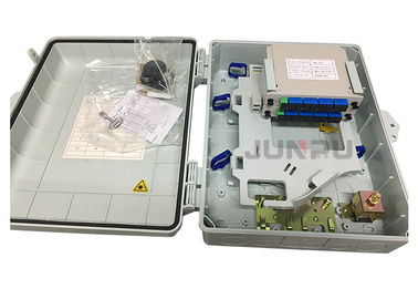 Wall Mounted Fiber Optic Distribution Box , 16 Core Optical Network Terminal Box