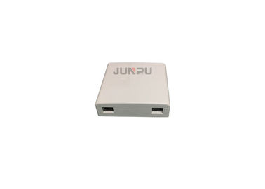 Network Indoor Fiber Optic Termination Box 2 Ports ABS Material With SC APC