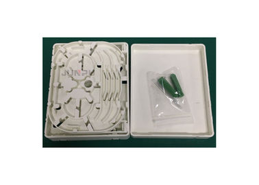 White SC FTTH Fiber Optic Termination Box 4 Core Applied For Indoor Use