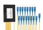 SC APC 1x16 Fiber Optic PLC Splitter Singl Mode Compact Design For FTTH