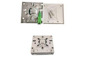 Economic FTTH ABS 2 Port Fiber Optic Terminal Box With SC and 1M Pigtail