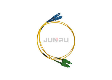SC APC - SC PC Duplex Fiber Patch Cord , Fiber Optic Patch Cable Long Life
