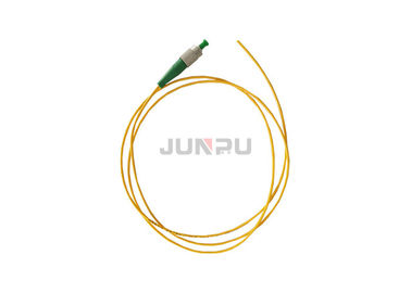FC APC Fiber Optic Pigtail , Optical Patch Cord 3M 3.0mm 9 / 125um 652D PVC
