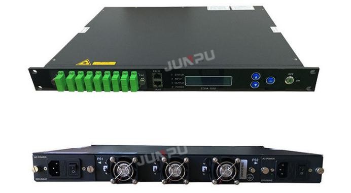 16dbm 16 Output EDFA Optical Amplifier 1550 Catv 1U Rack For Fiber ...