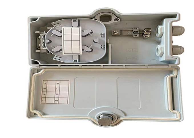 2 core Outdoor Fiber Optic Distribution Box, PC+ABS material, IP55 1