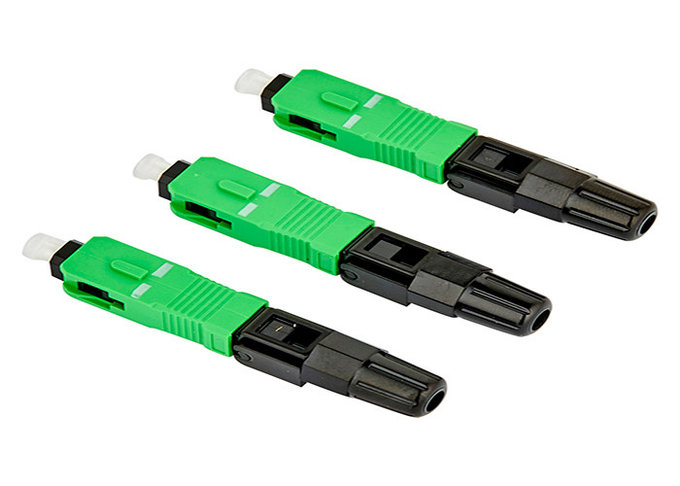 Fiber Optic SC Type Quick Assembly Connector Single Mode 0