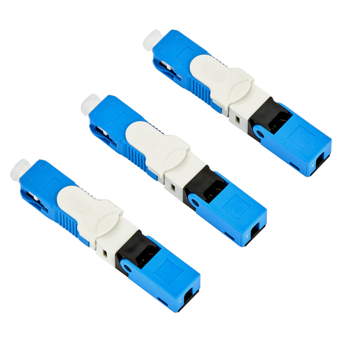 SC UPC Type Optical Quick Assembly Connector For FTTH 0