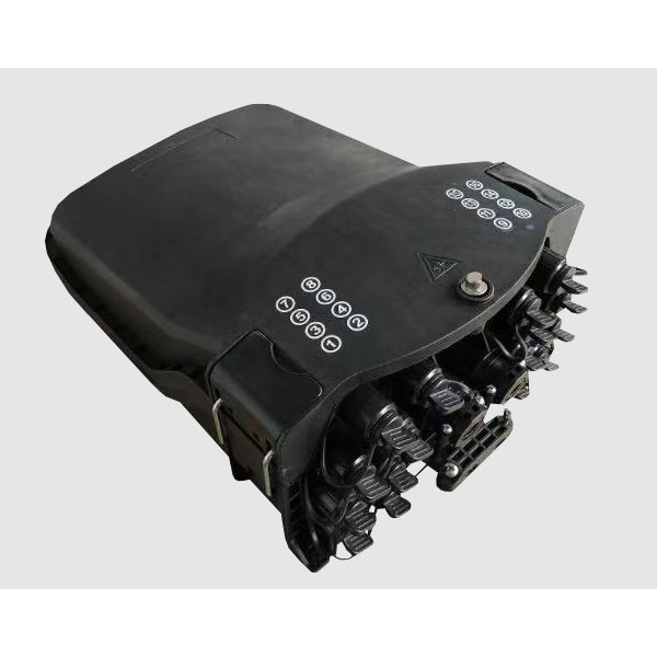 16 Core Black Outdoor Fiber Optic Distribution Box With 16 Pcs SC Adapter 0