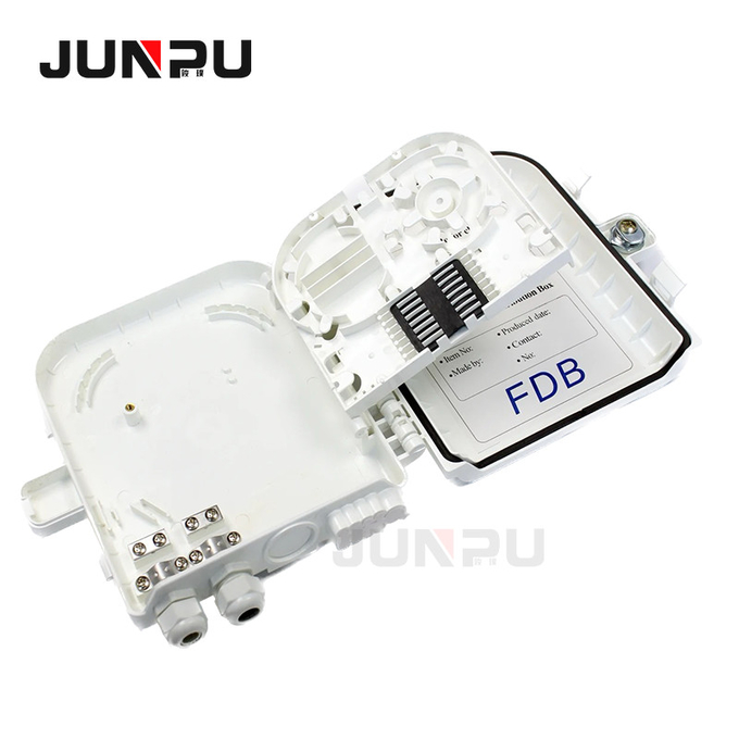 White 8 Core fiber optic distribution frame with SC adapter and pigtails 0