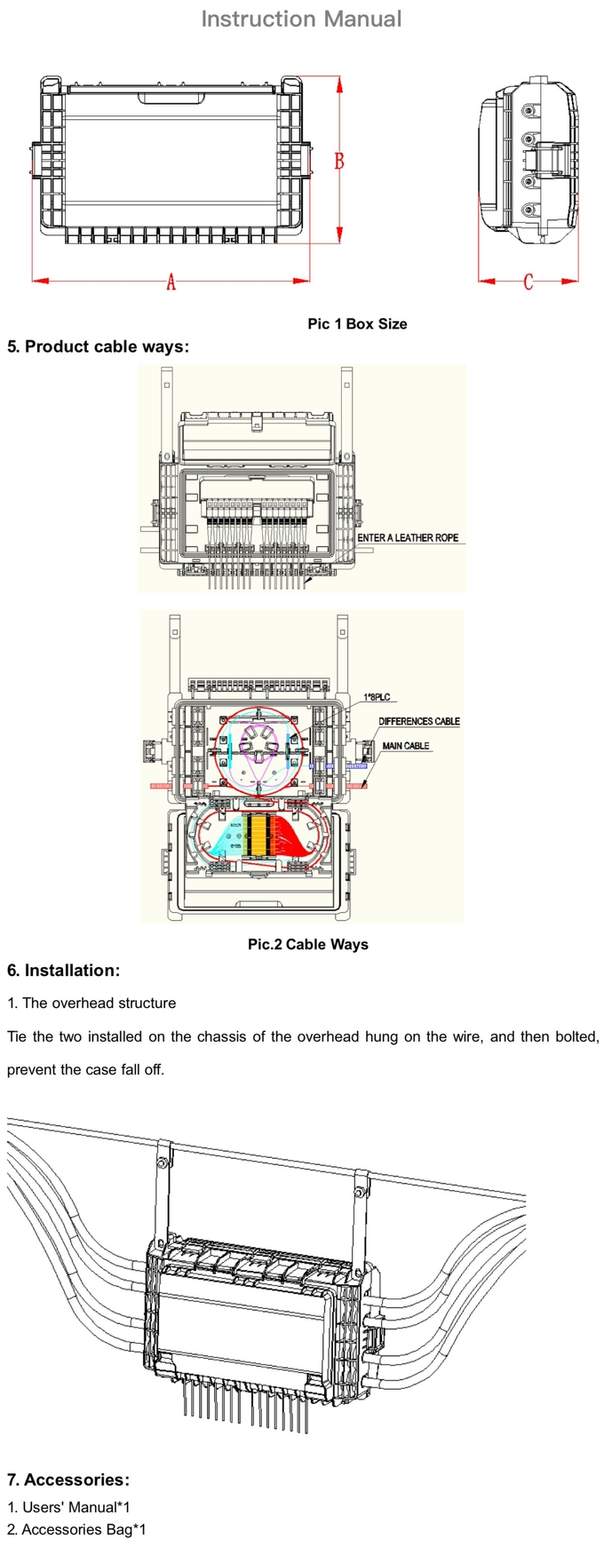 New Style Aerial/Wall-mounting 16 Core Fiber Optic Distribution IP65 Box 2