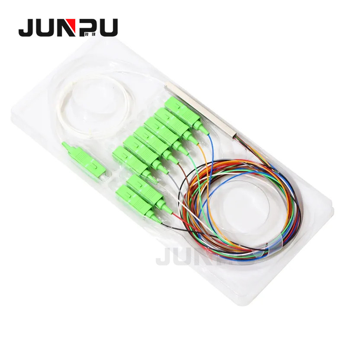 Factory Supply FTTH 1x8 PLC Fiber Optical Splitter Outdoor Terminal Box Mini Steel Tube 0