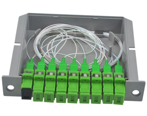 1x8 SC APC Fiber Optical cassette Plc Splitter In Fiber Optic Box 1