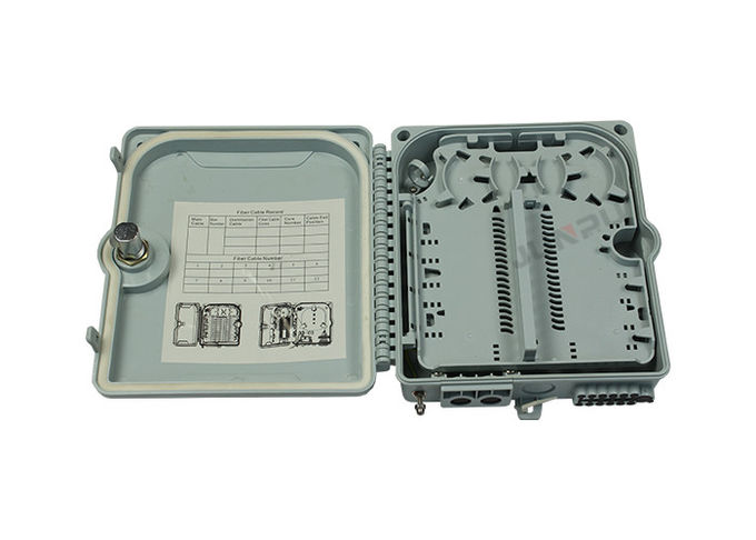 12 Core Fiber Optic Distribution Box, optical fiber termination box IP65 1