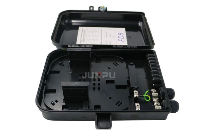 wall Black Outdoor Fiber Optic Distribution Box IP65 witj sc adapter 1