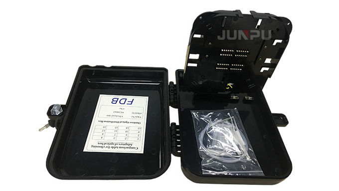 16 Core Outdoor Ftth Fiber Optic Distribution Box Black 1