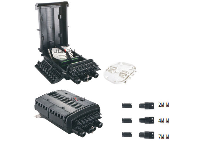 Factory 16 Core Fiber Optic Cable IP68 Black Dome Fiber Optic Splice Closure 0