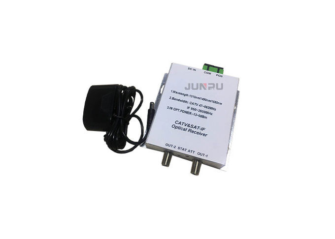 Low Noise 1550nm L-Band Satellite Optical Transmitter 10mw With 2 Power Supply 4