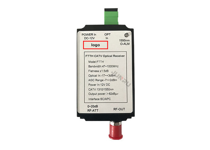 FTTH  passive Fiber Optic Node,catv optical receiver input 1100~1650nm for catv 1