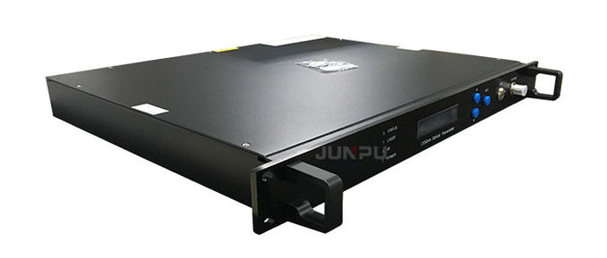 1550nm External Catv Fiber Optic Transmitter 2 Output Per Port 7dbm With Snmp 2