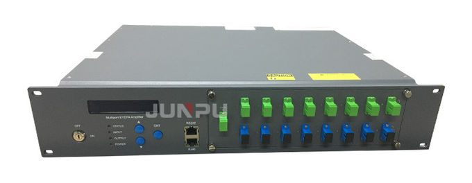 Multiport 8 Pon Edfa Optical Amplifier 1550nm 18dbm For FTTH Applications 1
