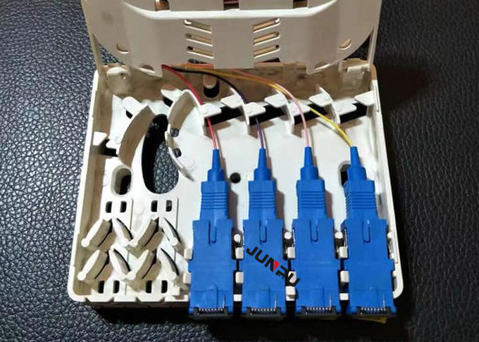 FTTH Termination Box For Fiber optic ABS material IP65 with Adapter and pigtail 1
