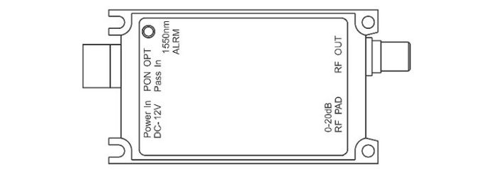 FTTH Catv Optical Receiver, FTTH optical node 1550nm,wDM  module 6