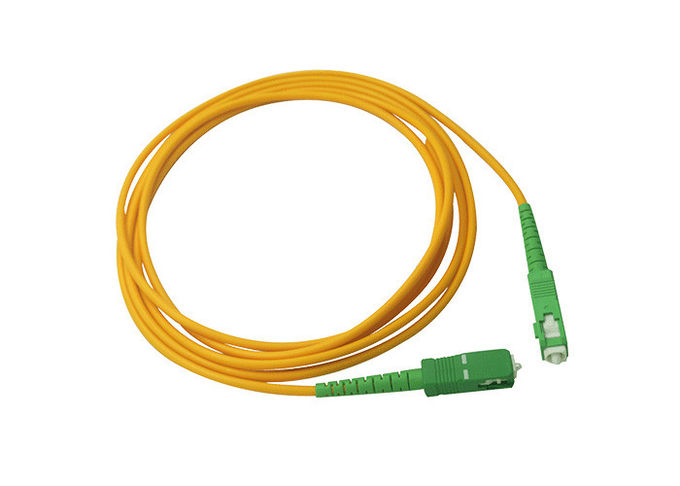 SC APC Fiber Optic Patch Cables, fiber optic patch cord supplier for FTTH G652D 0
