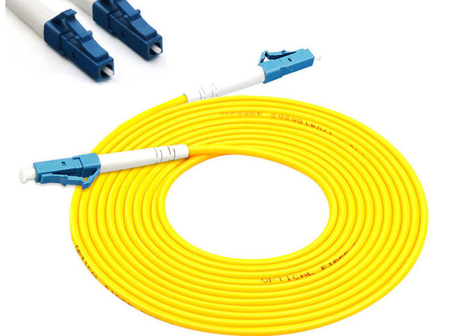 LC - LC Fiber Optic Patch Cables , FTTH Optical Patch Cord PVC / LSZH 0