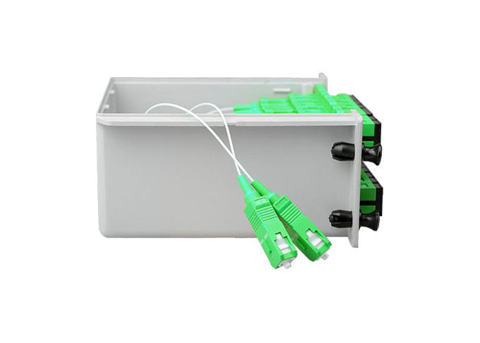 SC APC 1x16 Splitter Box For Fiber Optic Cable, Cassette Plc Fiber Optic Splitter 2
