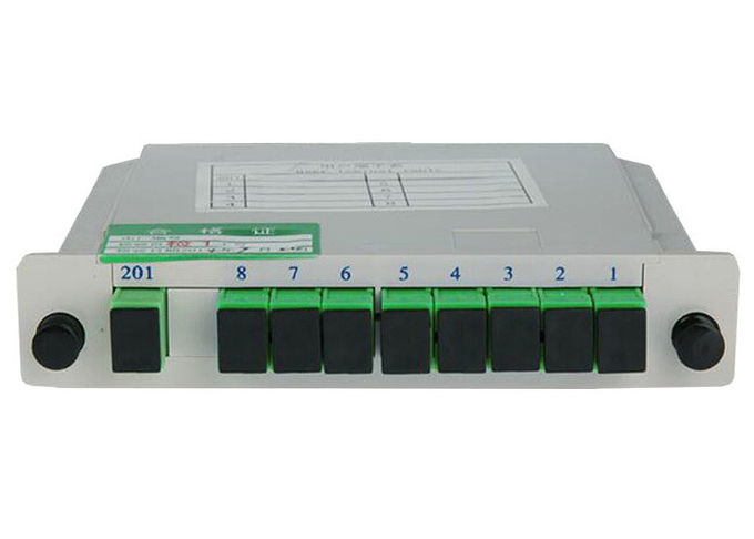 SC APC 1x8 Plc Fiber Optic Splitter  Box , optical fiber Cassette LPC Splitter 0