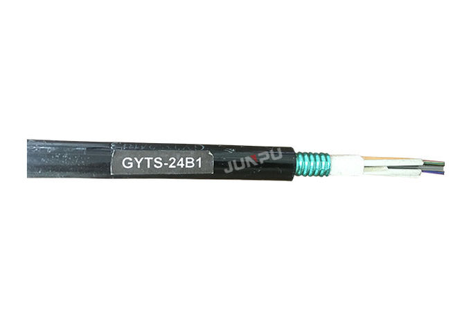 Outdoor Single/Multi Mode Fiber Optic Cable, GYTS with FRP, LSZH 0