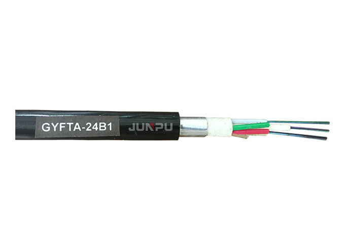 Single Core GYTA Fiber Optic Cable With PE Sheath And FRP For Pipe Wiring 1