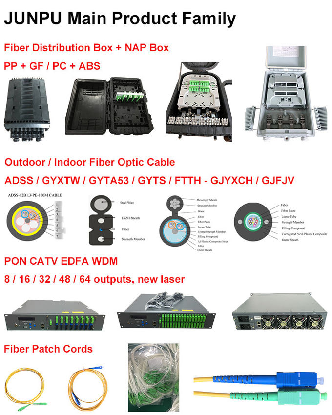 Outdoor Multimode/single mode Fiber Optic Cable for FTTH, G652D/G657A1 5